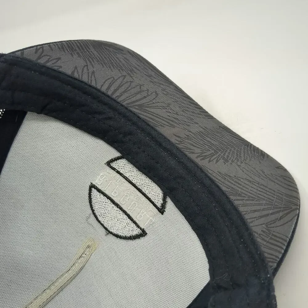 Rip Curl Trucker Hat Black One Size The Search Palm Leaf Patch Mesh Snapback